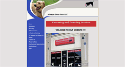 Desktop Screenshot of alwaysaboutpets.com